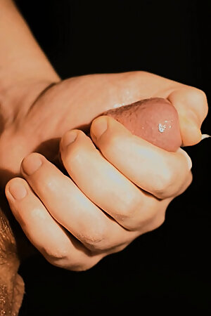 Gentle Cock Play Ends With a Big Blocking Cumshot