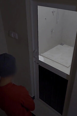 I watching my roommate having shower XX I guess he knows it