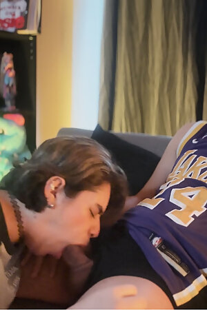 Cute femboy sucks big 20cm Latin twink cock