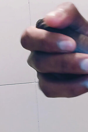 Black Cock pressing with balls