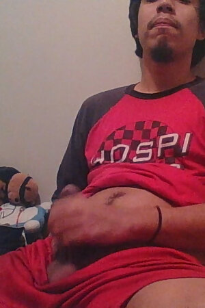 Man Masturbates On The Bed