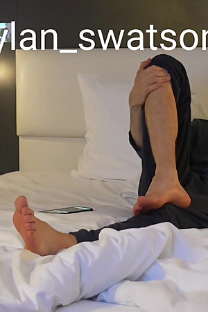 Twink alone in the hotel room