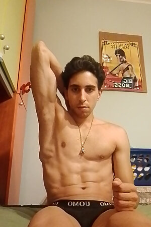 Spicy masturbation in the room