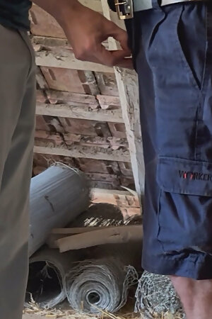 Straight Married Farmer Fucks My Face In His Barn And Cums on My Face