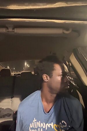 In Da Car at a Public Parking Lot Trying Not To Get Caught By Security For Just Doin A Lil Jerkin And Fingering Myself