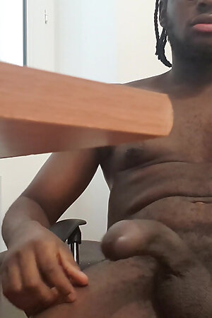 Ached BBC Cum in the Office