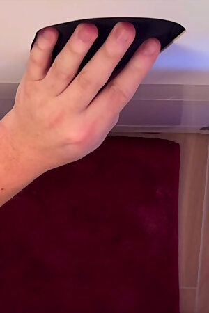 Young gay guy at the Gloryhole - pampered non-stop for over an hour