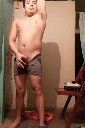 Jesus in boxer pulling his penis #11