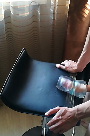 Fucking a tight FLESHLIGHT as DEEP as it possible