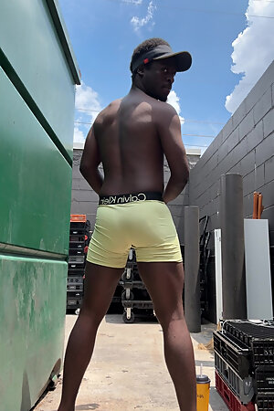 At Work Trying Not To Get Caught While I'm Getting Very Naughty Behind The Dumpster