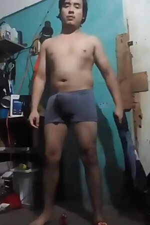 Jesus in boxer pulling his penis #6