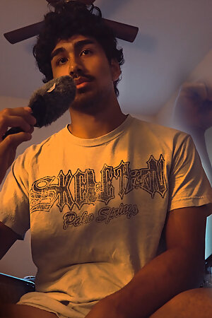 ASMR 19 yo edging dubai chocolate matcha latte lab-