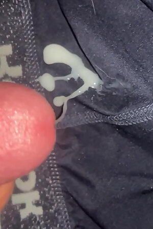 Cum on Blue Underwear