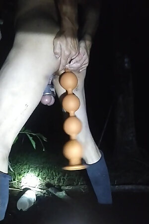 Playing in the garden