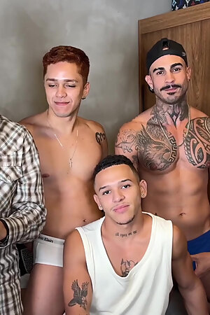 Hung Twink Takes Big Cock Bareback Azael Maluma Flip Fucks Hung Papi