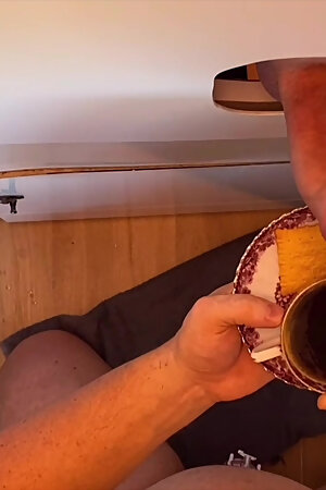 Fresh cream for my coffee - right at the Gloryhole