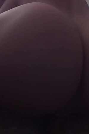 Big ass playing with his dildo