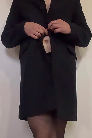 Sweet Sexy Ass with Strings and Pantyhose Tern Boy Tease