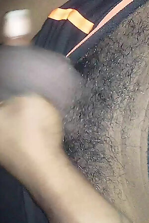 Daddy pulls out his massive big black cock And Started jerking it