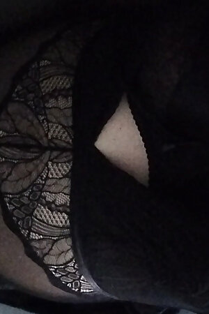 Lingerie and cage and trying to satisfy myself