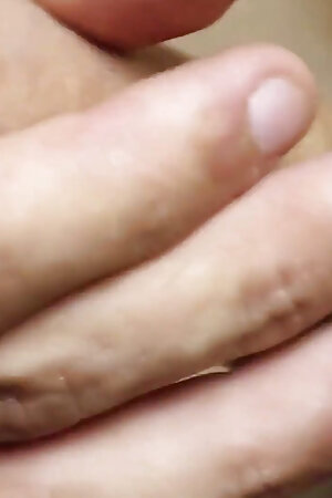 Close up of Curious Hetero Guy's Precum