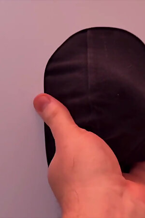 Married Straight Daddy at the Hole - He Let Me Handle His Thick Cock