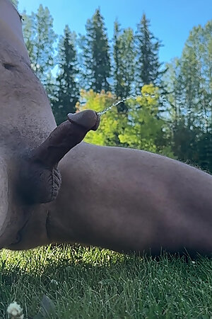It's hard to pee while hard