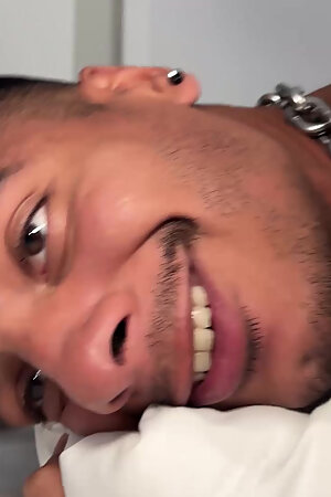 Big White Uncut Cock Demolishes Young Tight Latin Hole