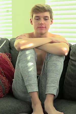 BoyCrush: Blonde Jack Bailey Strokes His Cock While Toying His Ass