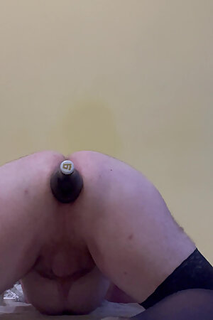 The slut loves the bottle