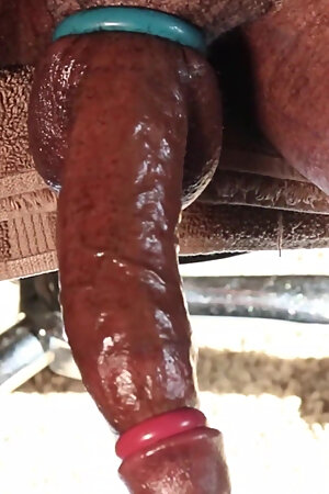 2 Ring Dick Masturbation.