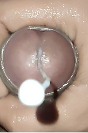 Horny Indian gay doing masterbate in bathroom and releasing thicky salty sperm