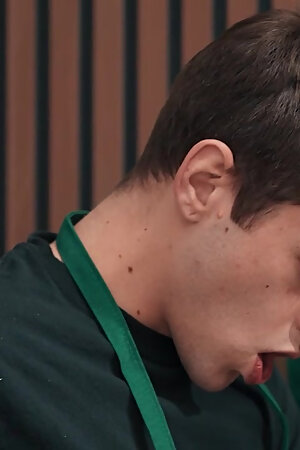 TWINKPOP - Barista Joey Mills Gets His Cock Sucked Then Fucks Sam Ledger Deep In The Coffee Shop