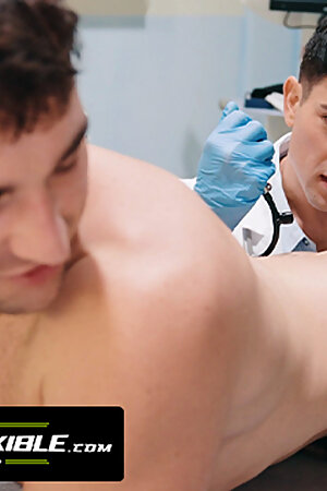 HETEROFLEXIBLE - Pervert Doctor Dakota Payne Tricks Naive Michael Boston's Anal Checkup - FULL SCENE