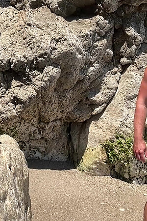 Tim Blesh Visiting Sitges Beaches First Time