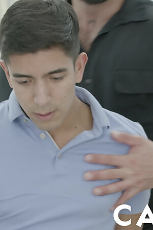 Staghomme - Dirty padre Nico Zetta fingers creamy jizz from twink hole