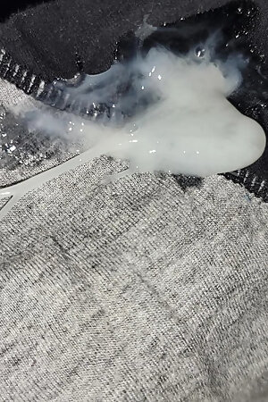 Thick Cumshot After 7 Days Cumshot on Wife's Panty Thong Bikini