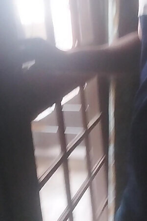 Seeing his land, he starts to fist