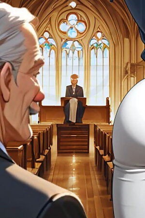 The Old Reverend Fucked a Believer, He Fucked the Believer's Ass Inside the Church