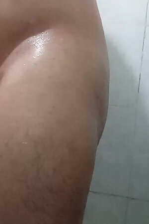 I take a nice bath while playing a little with my inflatable sex doll.