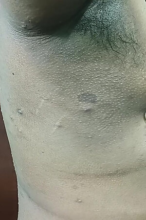 Sexiest armpit and slapping boobs