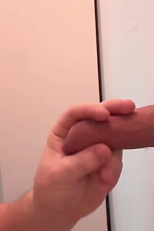 Barely Legal Cock at the Gloryhole - and It Won't Stop Dripping