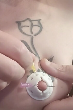 flower needles nipple play DIY print3D