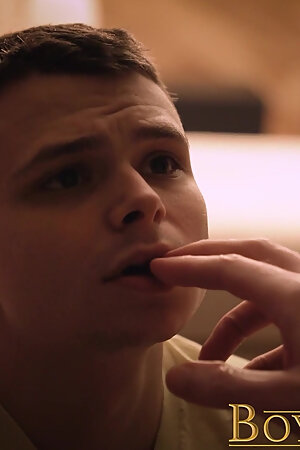 BoyForSale- Silver daddy dom opens up twink hole for Master Houser