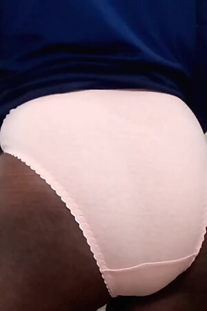 Feeling pleasure with the big and beautiful panties