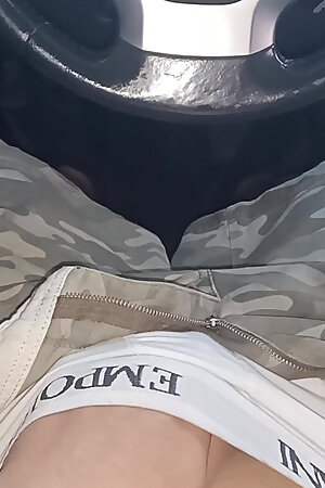 Massaging my nice looking little dick