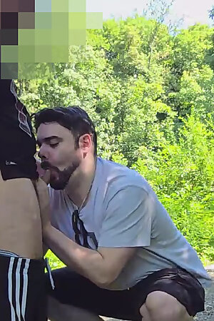 Straight Guy Steven and I Suck Eachother in the Woods and I Ride Him Bareback
