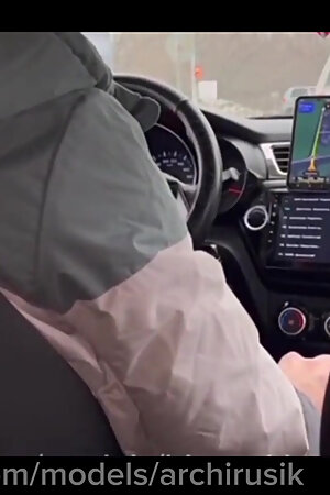 The passenger is jerking off, I'm shocked, and he's covered my car in cum!