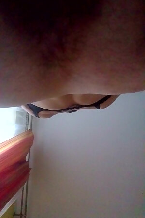 Mommy's boy plays with his pussy