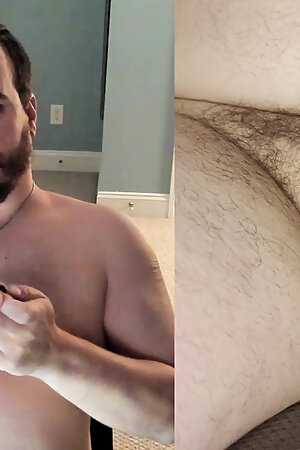 Jerking and Watching Porn at my Desk with Two Camera Angles